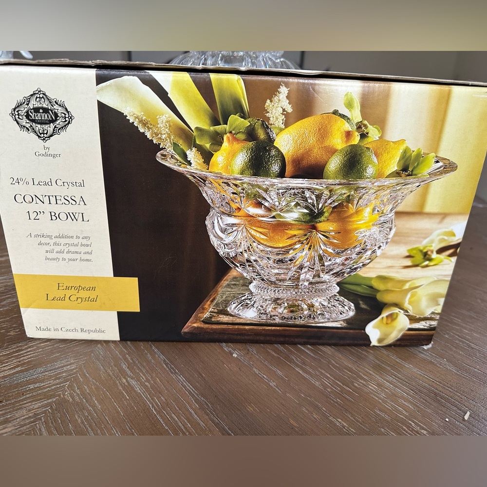 Shannon crystal 12” bowl